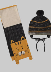 Mayoral Baby Boys Hat Scarf Set Ochre