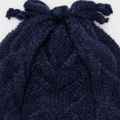 Baby Girls Heart Hat Scarf Set Navy
