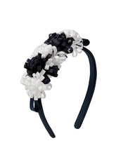Baby Girls Flowers Headband Navy
