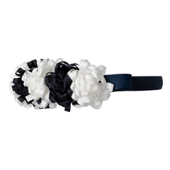 Baby Girls Flower Headband Navy