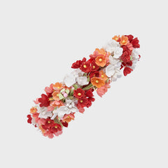 Girls Flowers Headband Persimmon