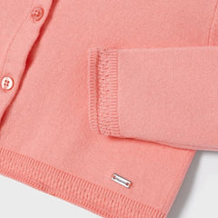 Girls Knit Cardigan Flamingo
