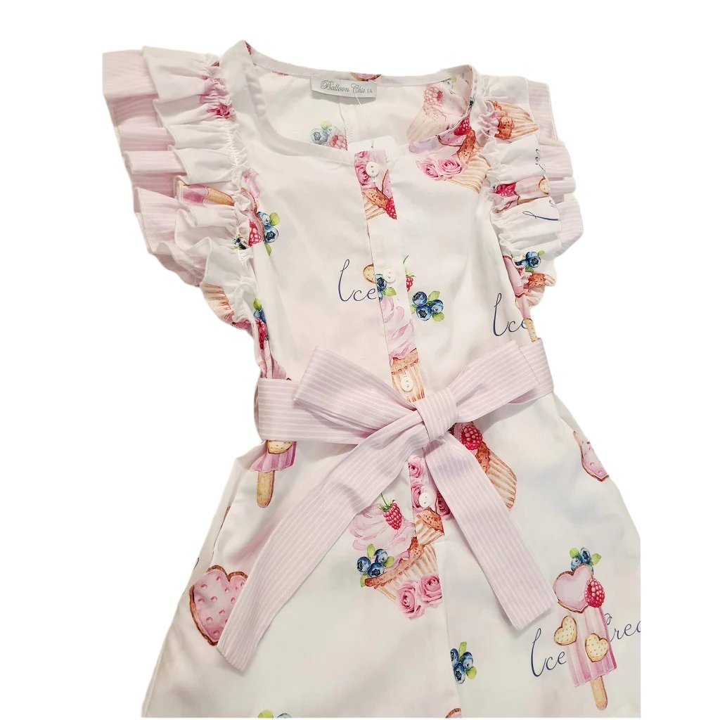 BALLOON CHIC Cupcake Playsuit Pale Pink BALLOON CHIC Cupcake Playsuit Pale Pink
