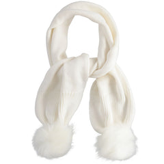 iDO Baby Girls Diamante Hat Scarf Set Cream