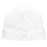 Baby Unisex White Pull on Hat 