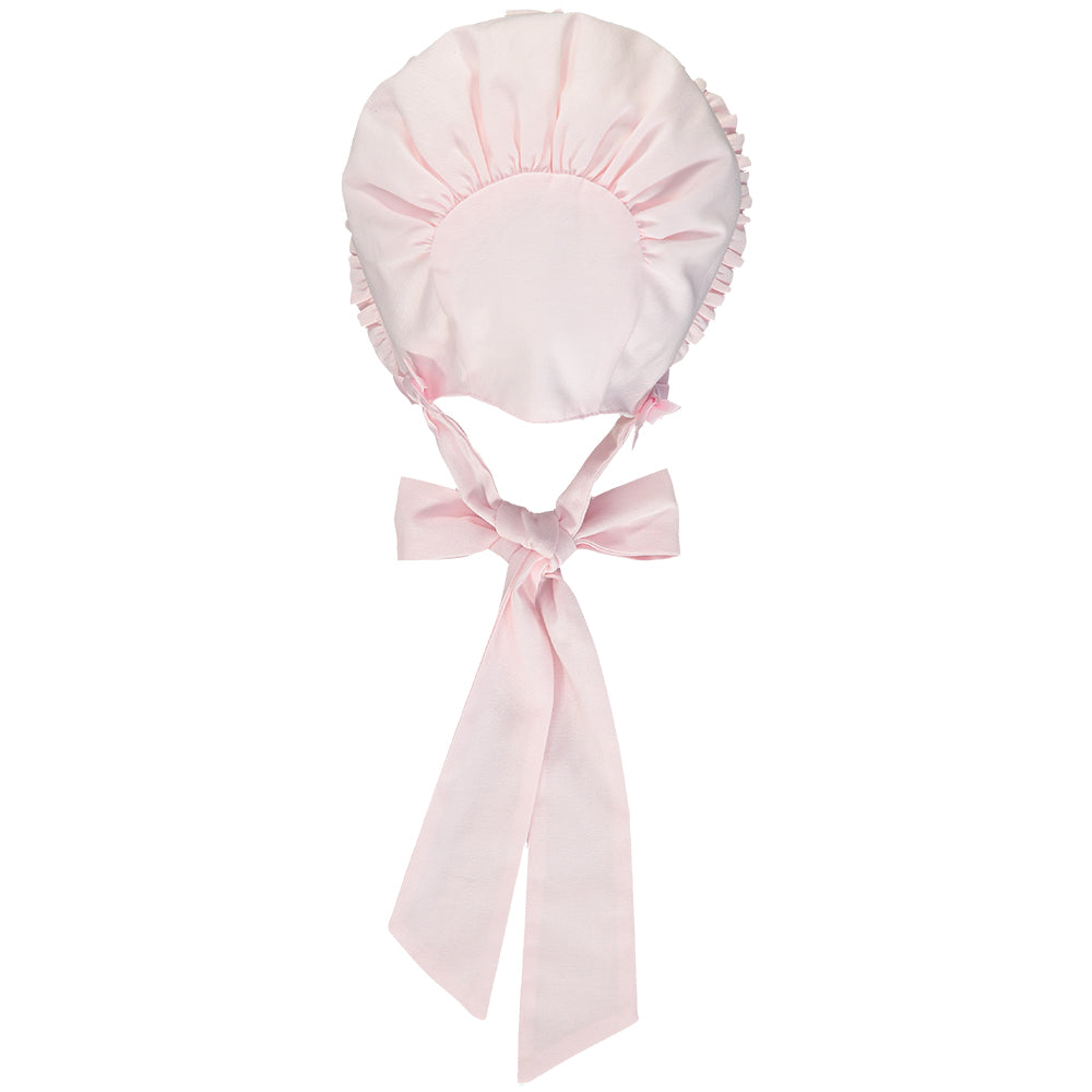 Suzanne Frilled Bonnet Pink Suzanne Frilled Bonnet Pink