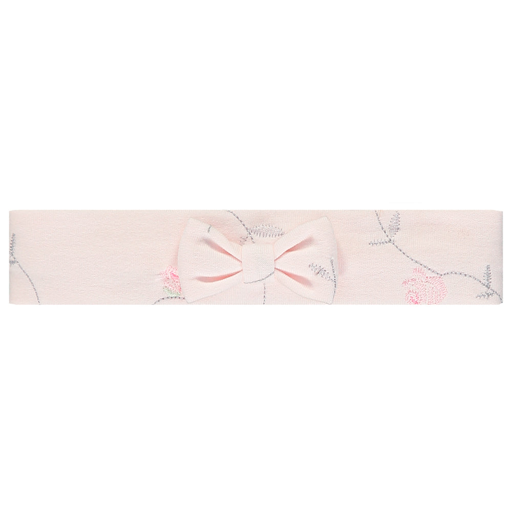 Soraya Pink Rosebuds Hairband with Bow - Kizzies, Headbands - Childrens Wear