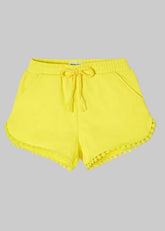 Mayoral Girls yellow chenille shorts