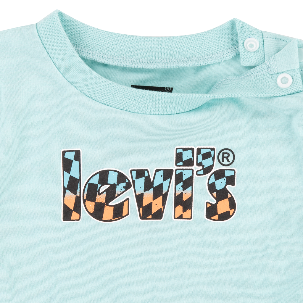 LEVIS Baby Boys Core Logo Denim Short Set LEVIS Baby Boys Core Logo Denim Short Set