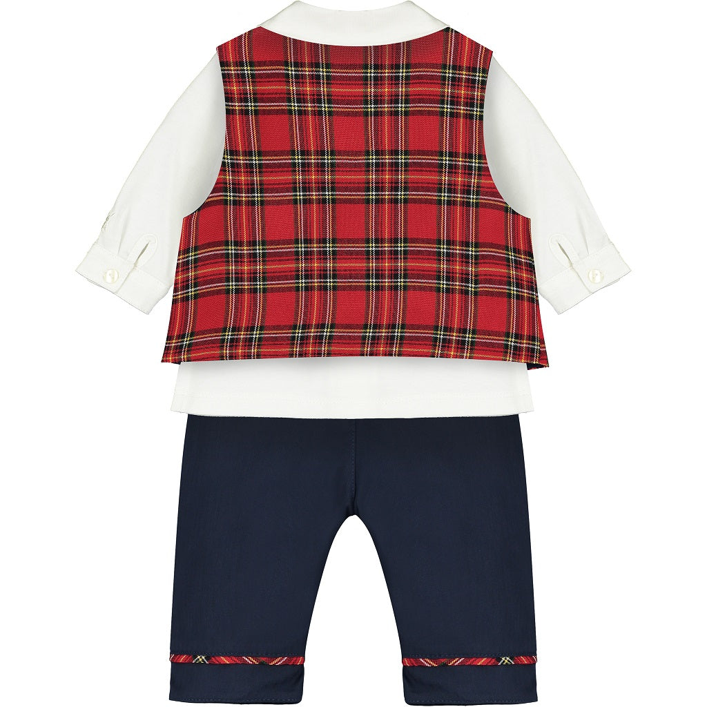 Campbell Baby Boys Red Tartan Outfit Campbell Baby Boys Red Tartan Outfit