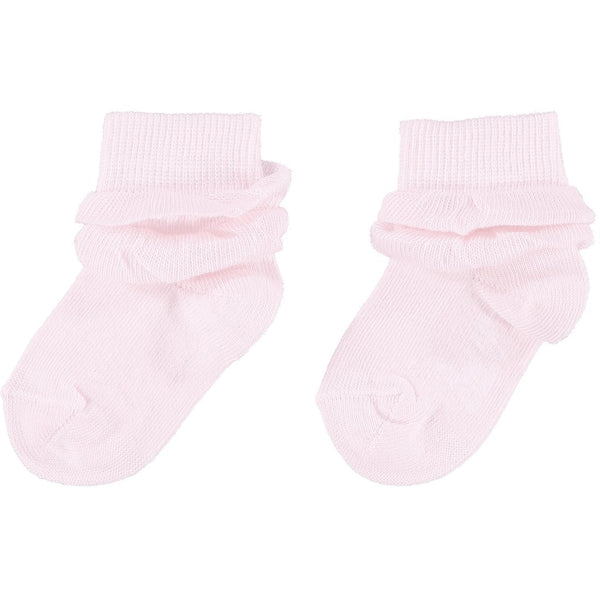 LITTLE A AMBER BABY PINK SOCKS