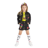 ADEE Denim Jacket And Shorts