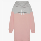 CALVIN KLEIN Colourblock Hoodie Dress