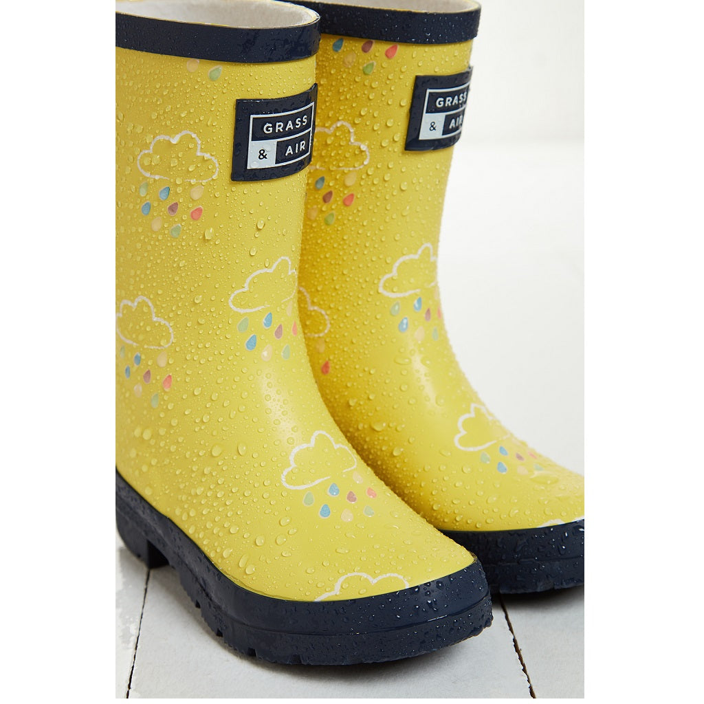 G&A Older Kids Colour Changing Wellies Yellow G&A Older Kids Colour Changing Wellies Yellow