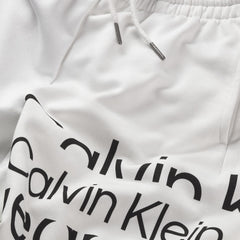 CALVIN KLEIN Logo Jogger Shorts White