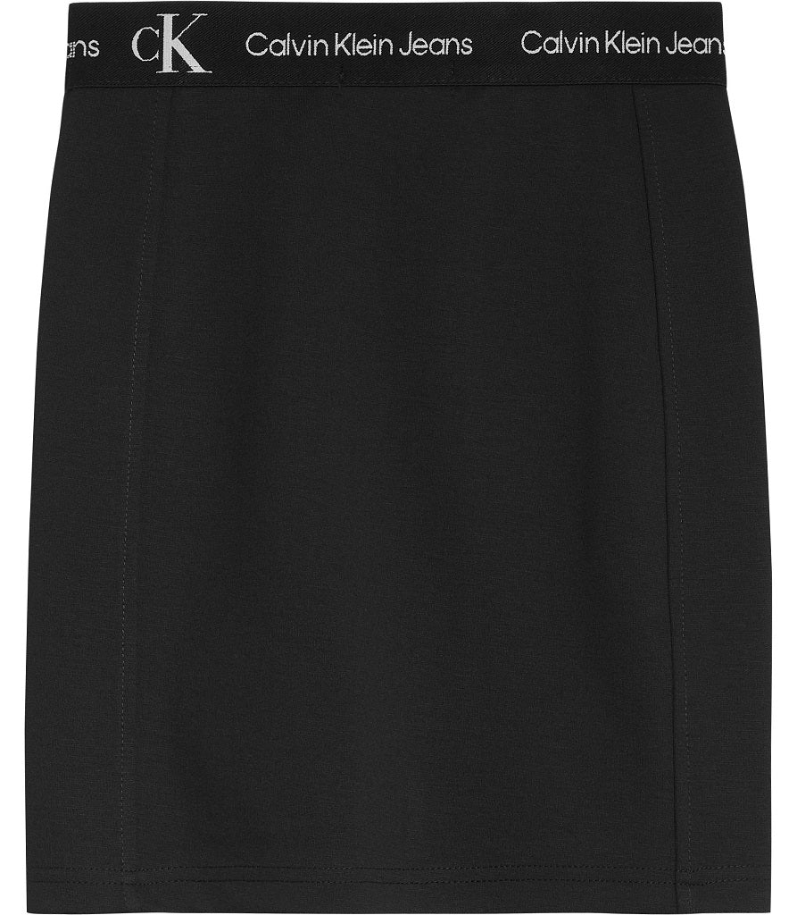 CALVIN KLEIN Punto Tape Skirt Black CALVIN KLEIN Punto Tape Skirt Black