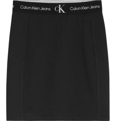 CALVIN KLEIN Punto Tape Skirt Black