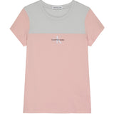 CK Girls Block Monogram T-Shirt Pink