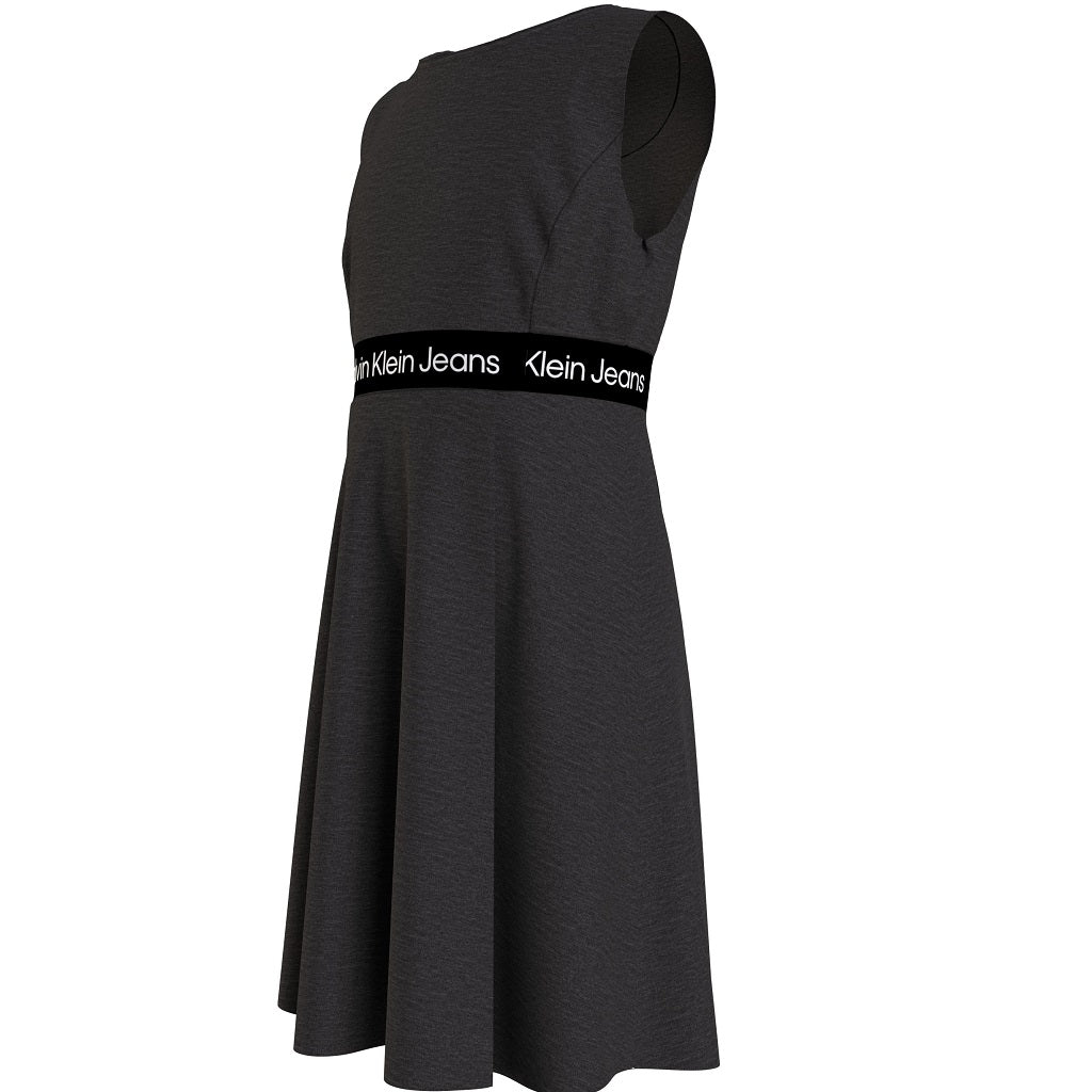 CALVIN KLEIN Milano Logo Tape Dress Black CALVIN KLEIN Milano Logo Tape Dress Black