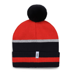 BOSS Baby Boys Pull On Hat Navy Red