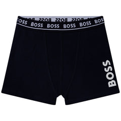 BOSS KIDS Boxer Shorts Navy Grey