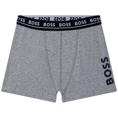 BOSS KIDS Boxer Shorts Navy Grey