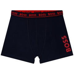 BOSS KIDS Boxer Shorts Red Navy