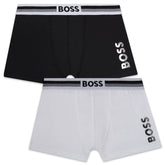 BOSS Kids Set of 2 Boxer Shorts Black