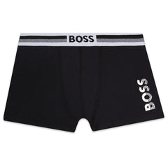 BOSS KIDS Set of 2 Boxer Shorts Black