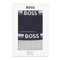 BOSS KIDS 2 Boxer Shorts Set Navy Grey