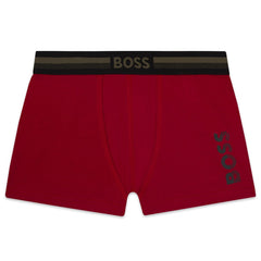 BOSS KIDS Set of 2 Boxer Shorts Charcoal Red