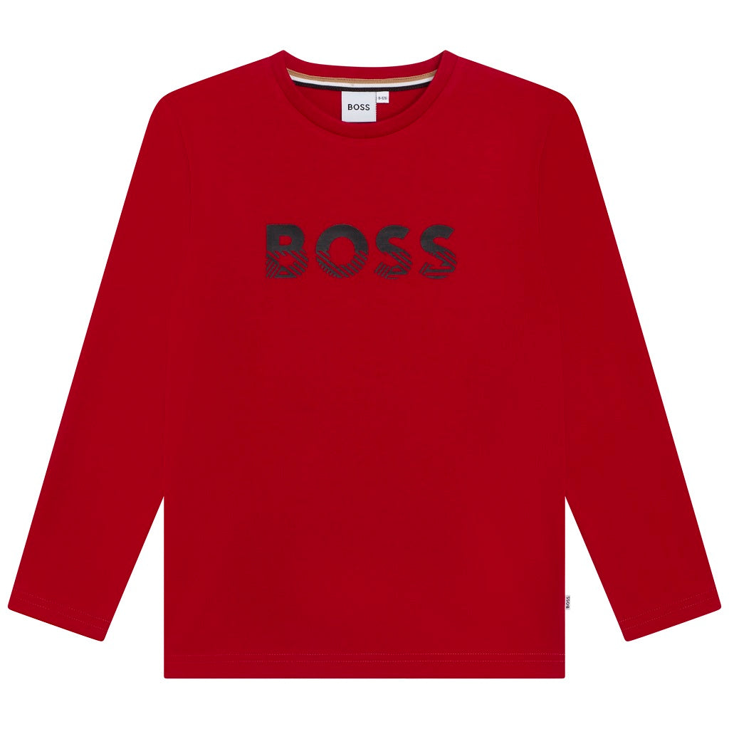 BOSS Kids L/Sleeve T-Shirt Poppy - Kizzies