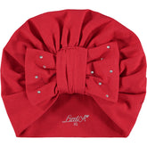 LITTLE A Diamante Turban Red