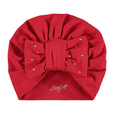 LITTLE A Diamante Turban Red