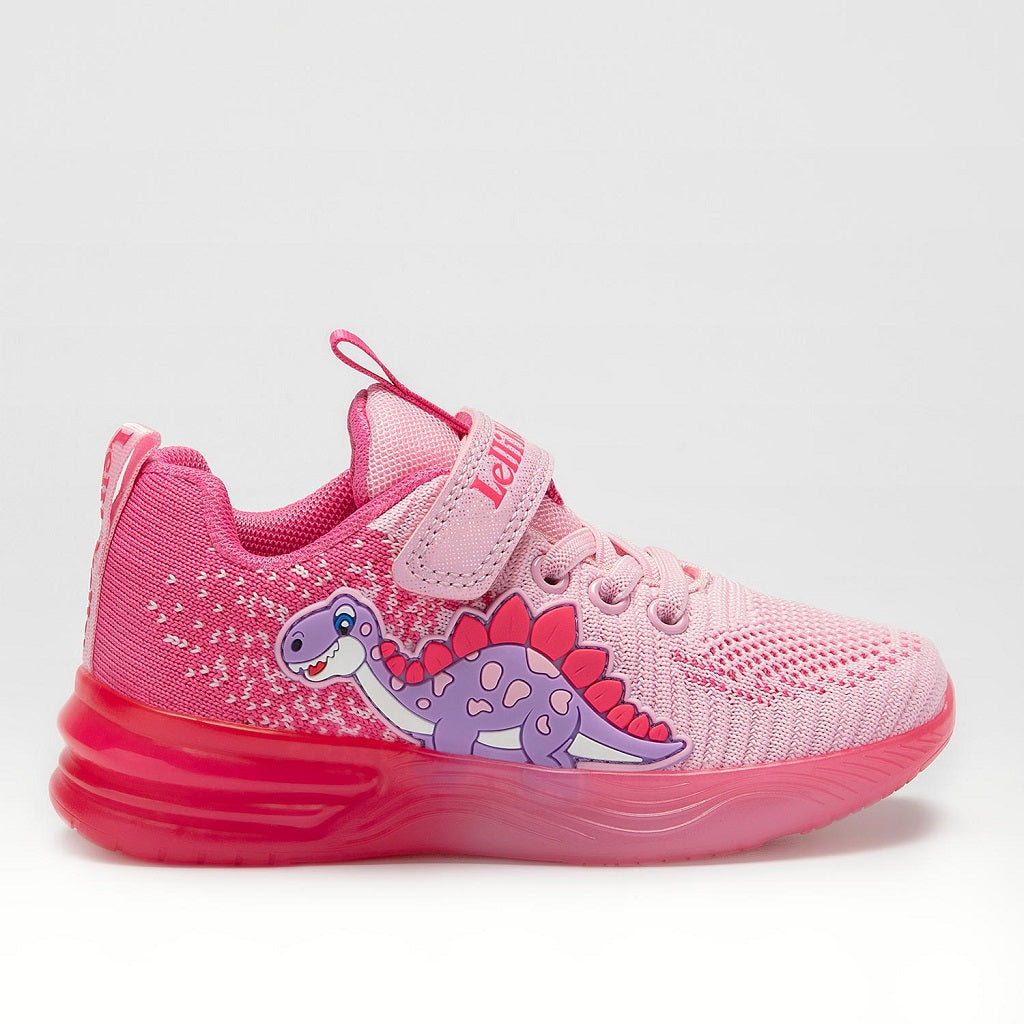 LELLI KELLY Dinosaur Lights Pink Trainers LELLI KELLY Dinosaur Lights Pink Trainers