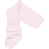 LITTLE A Diamante Frill Tights Pink
