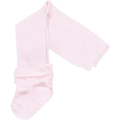 LITTLE A Diamante Frill Tights Pink