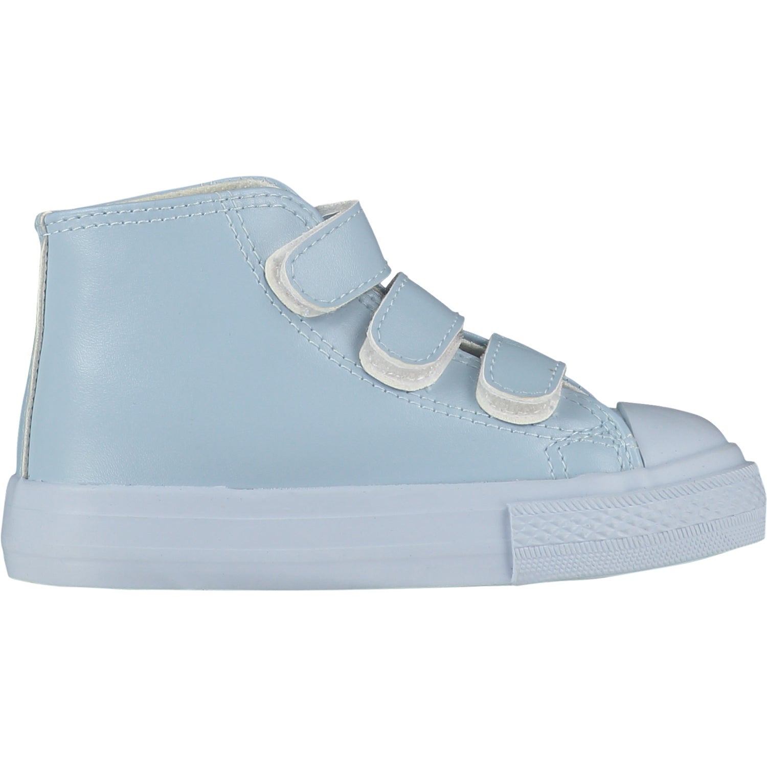 MITCH & SON Boys TRIPLE V Velcro High Top Pale Blue MITCH & SON Boys TRIPLE V Velcro High Top Pale Blue
