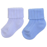 PEX Snuggles 2 Pair Socks White/Blue