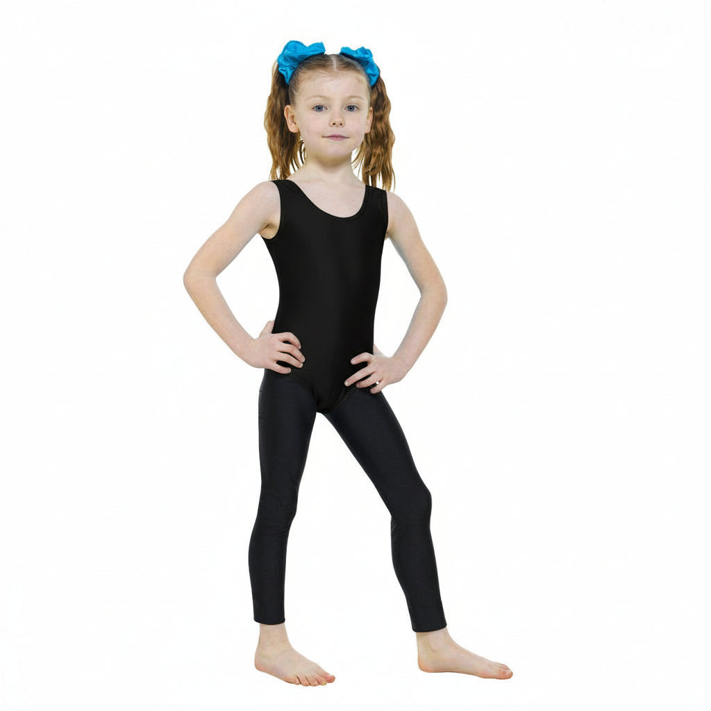 Black Sleeveless Leotard - Kizzies, Leotards - Childrens Wear