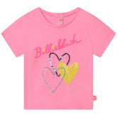 BILLIEBLUSH Girls Sequin Heart T-Shirt