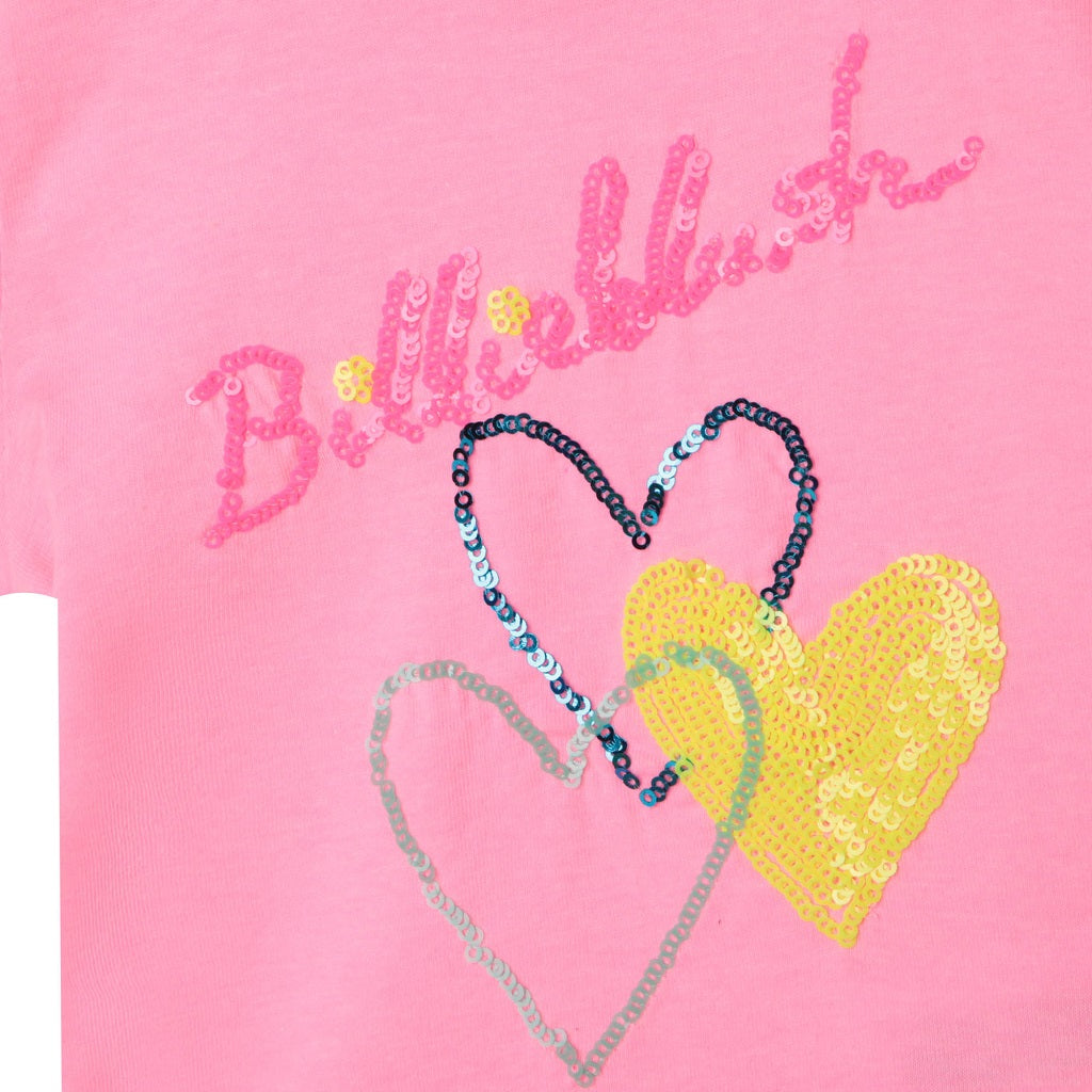 BILLIEBLUSH Baby Girls Sequin Heart T-Shirt BILLIEBLUSH Baby Girls Sequin Heart T-Shirt
