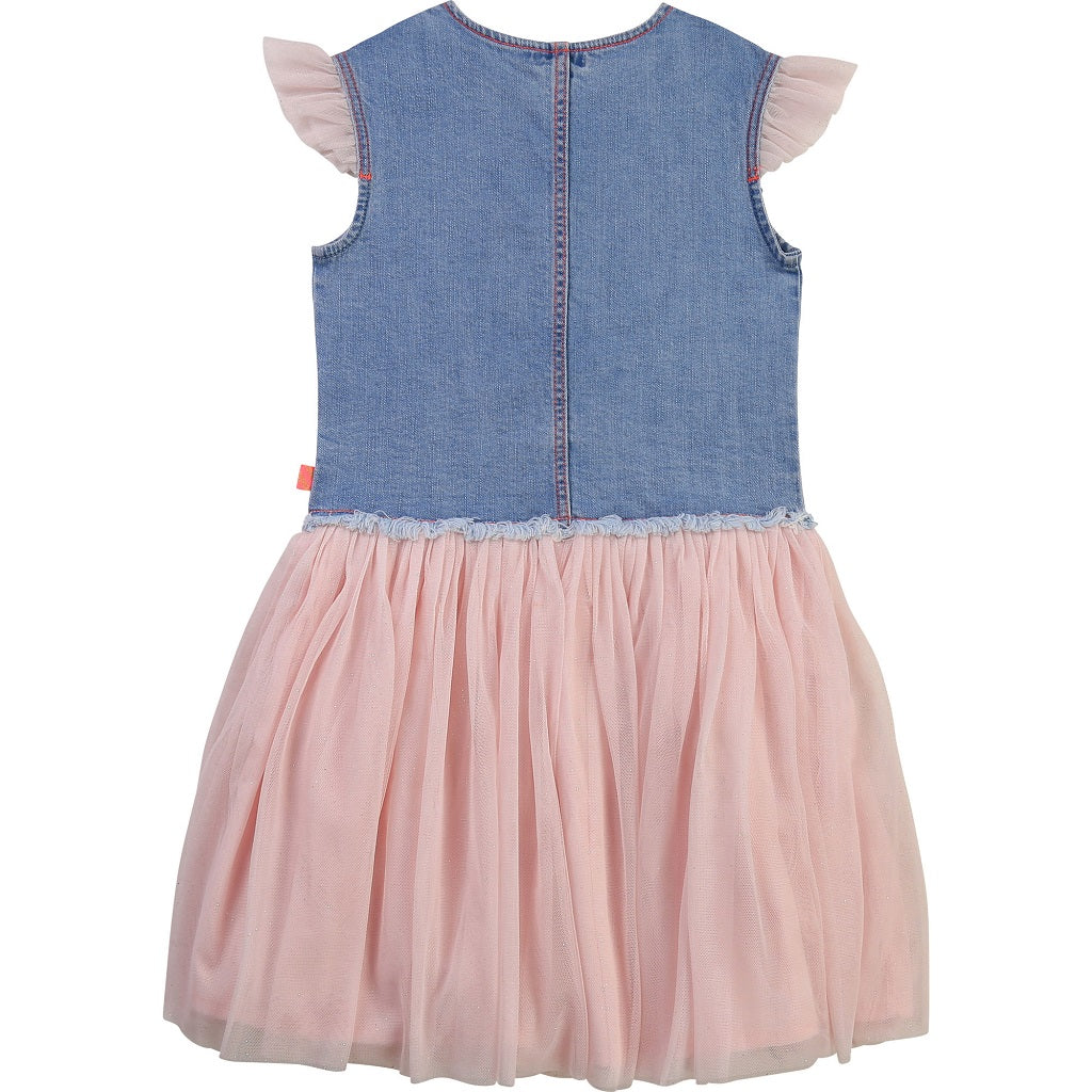 Baby girl denim 2024 and tulle dress