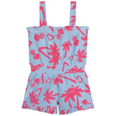 BILLIEBLUSH Girls Palm Trees Playsuit