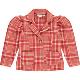 ADEE Check Blazer with Diamante Teddy