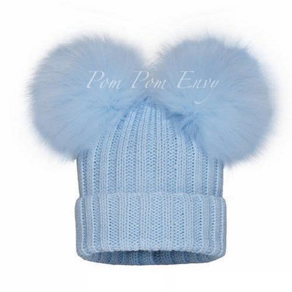 Pom Pom Envy Double Dream Hat Blue