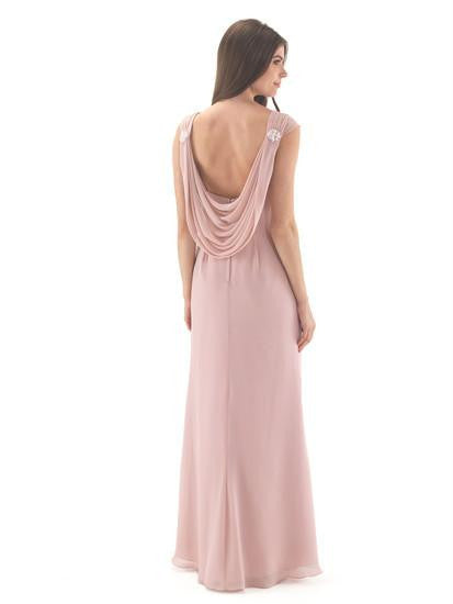 Ladies Cowl Back Full Length Dress Silver - Kizzies, Dresses - Childrens Wear Ladies Cowl Back Full Length Dress Silver - Kizzies, Dresses - Childrens Wear