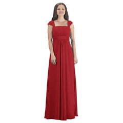 Linzi Jay Ladies Full Length Chiffon Dress Watermelon