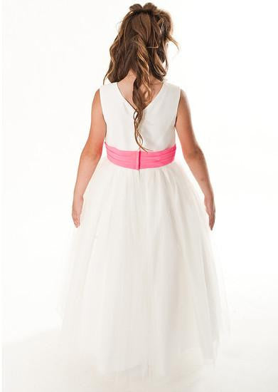 Tulle Crossover Flower Girl Dress - Kizzies, Dresses - Childrens Wear Tulle Crossover Flower Girl Dress - Kizzies, Dresses - Childrens Wear