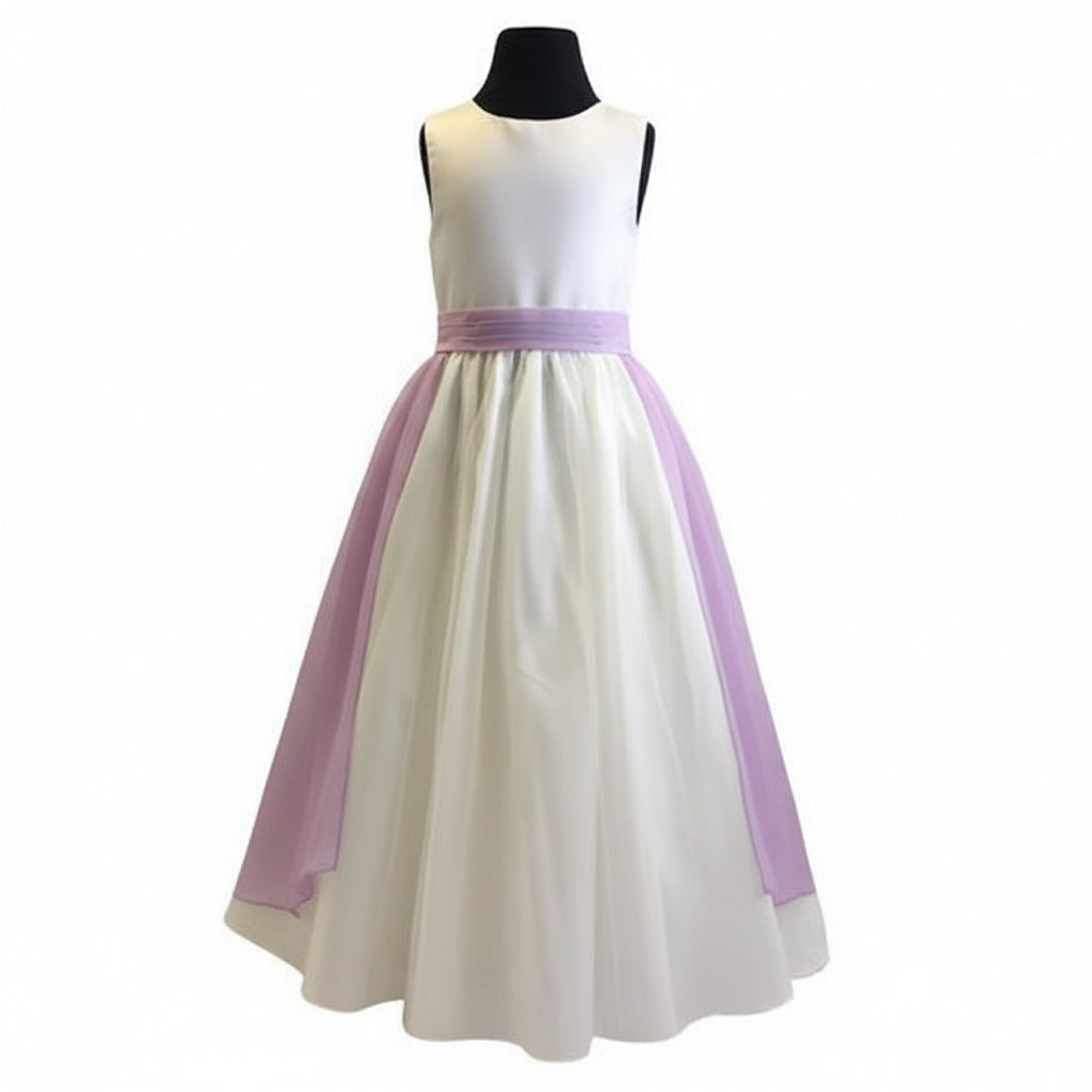 Linzi Jay Chiffon Bow Overskirt - Lavender